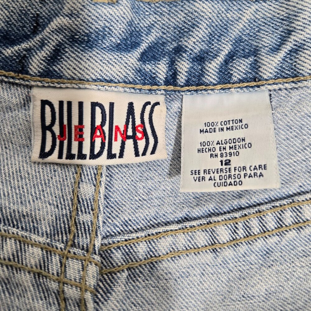 VINTAGE 90s UPCYCLE Handmade Patchwork Super Girly BOHO Baggy Capri Jean Size 12 - Picture 13 of 17